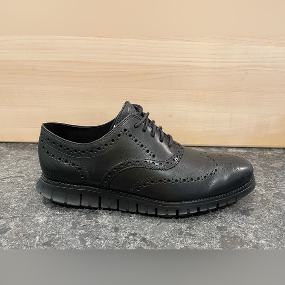 Cole Haan ZeroGrand Wingtip Oxfords - 11.5 WIDE - Black - Picture 6 of 10